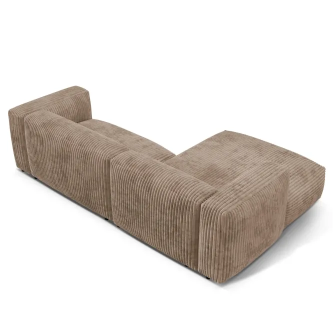 Sofa Narożnikowa Martina Ciemnobeżowy Sztruks Micadoni