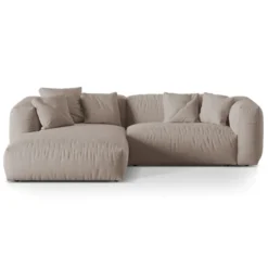 Sofa Narożnikowa Martina Ciemnobeżowa Micadoni