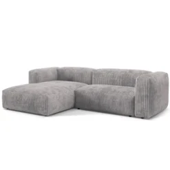 Sofa Narożnikowa Martina Jasnoszary Sztruks Micadoni