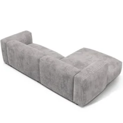 Sofa Narożnikowa Martina Jasnoszary Sztruks Micadoni