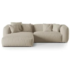 Sofa Narożnikowa Martina Jasnobeżowa Micadoni