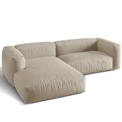Sofa Narożnikowa Martina Jasnobeżowa Micadoni