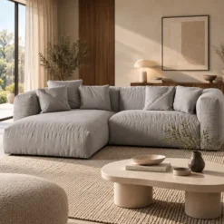 Sofa Narożnikowa Martina Jasnoszara Micadoni