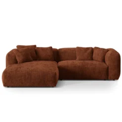 Sofa Narożnikowa Martina Terakotowy Sztruks Micadoni