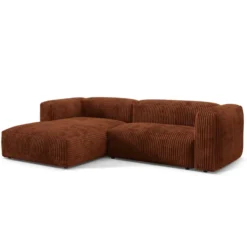 Sofa Narożnikowa Martina Terakotowy Sztruks Micadoni