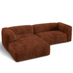 Sofa Narożnikowa Martina Terakotowy Sztruks Micadoni
