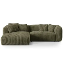 Sofa Narożnikowa Martina Zielony Sztruks Micadoni