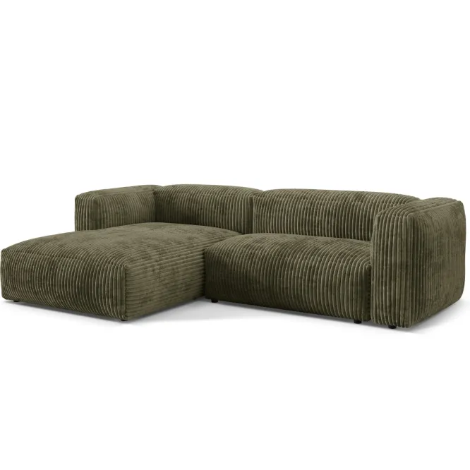 Sofa Narożnikowa Martina Zielony Sztruks Micadoni
