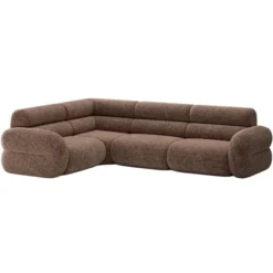Sofa Narożnikowa Neo Brązowy Szenil Micadoni