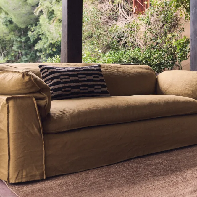 Sofa Nomad 204 Cm Linen Burnt Ochre Hkliving