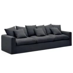 Sofa Nora 4 Osobowa Antracytowa Kave Home