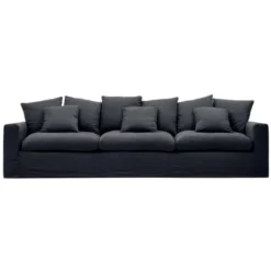 Sofa Nora 4 Osobowa Antracytowa Kave Home