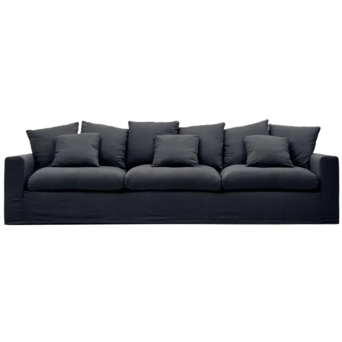 Sofa Nora 4 Osobowa Antracytowa Kave Home