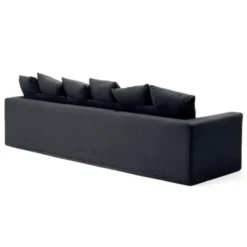 Sofa Nora 4 Osobowa Antracytowa Kave Home