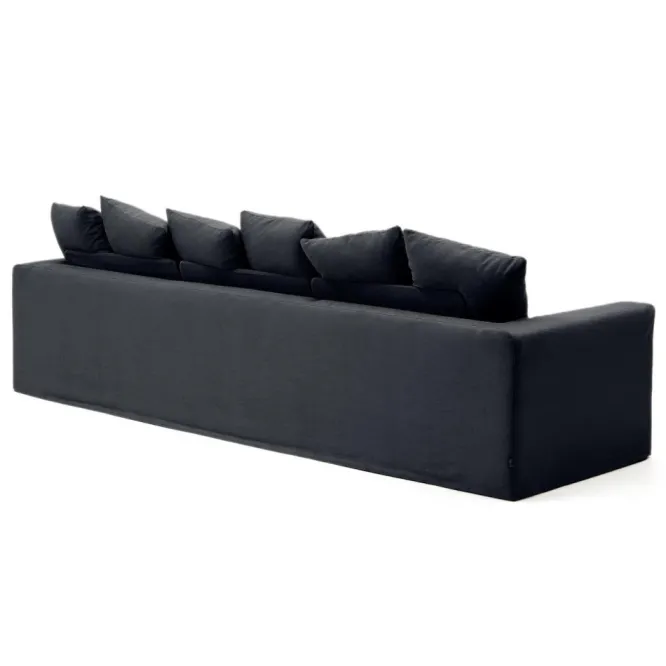 Sofa Nora 4 Osobowa Antracytowa Kave Home