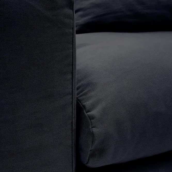 Sofa Nora 4 Osobowa Antracytowa Kave Home