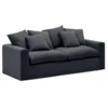 Sofa Nora 3 Osobowa Antracytowa Kave Home