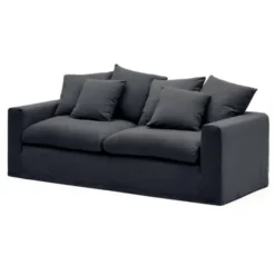 Sofa Nora 3 Osobowa Antracytowa Kave Home