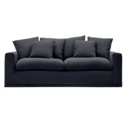 Sofa Nora 3 Osobowa Antracytowa Kave Home