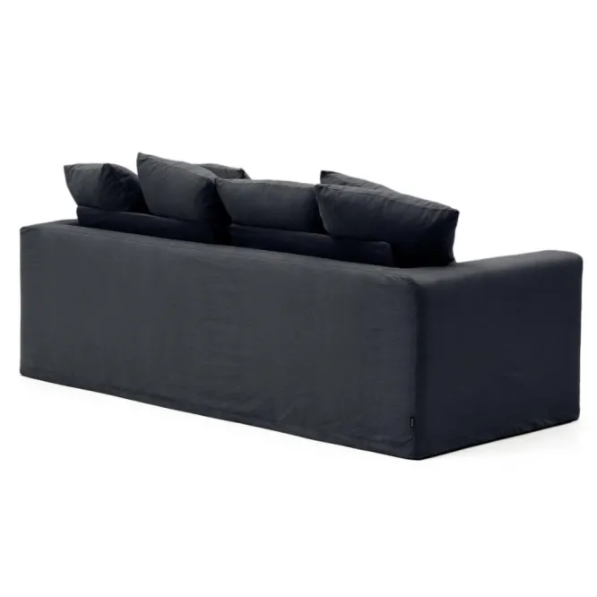 Sofa Nora 3 Osobowa Antracytowa Kave Home