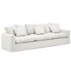 Sofa Nora 4 Osobowa Ecru Kave Home
