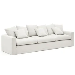Sofa Nora 4 Osobowa Ecru Kave Home