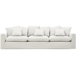 Sofa Nora 4 Osobowa Ecru Kave Home