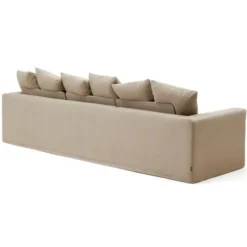 Sofa Nora 4 Osobowa Taupe Kave Home