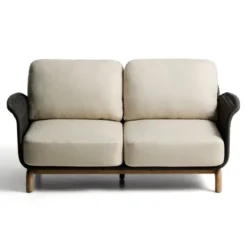 Sofa Ogrodowa Alipa 2-Osobowa Ciemnoszara Kave Home