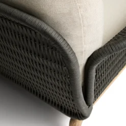 Sofa Ogrodowa Alipa 2-Osobowa Ciemnoszara Kave Home