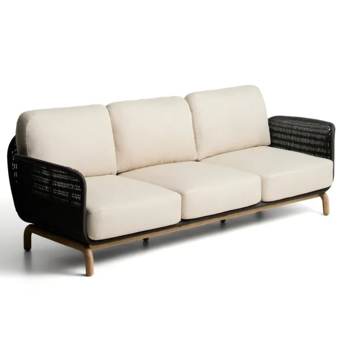 Sofa Ogrodowa Alipa 3-Osobowa Ciemnoszara Kave Home