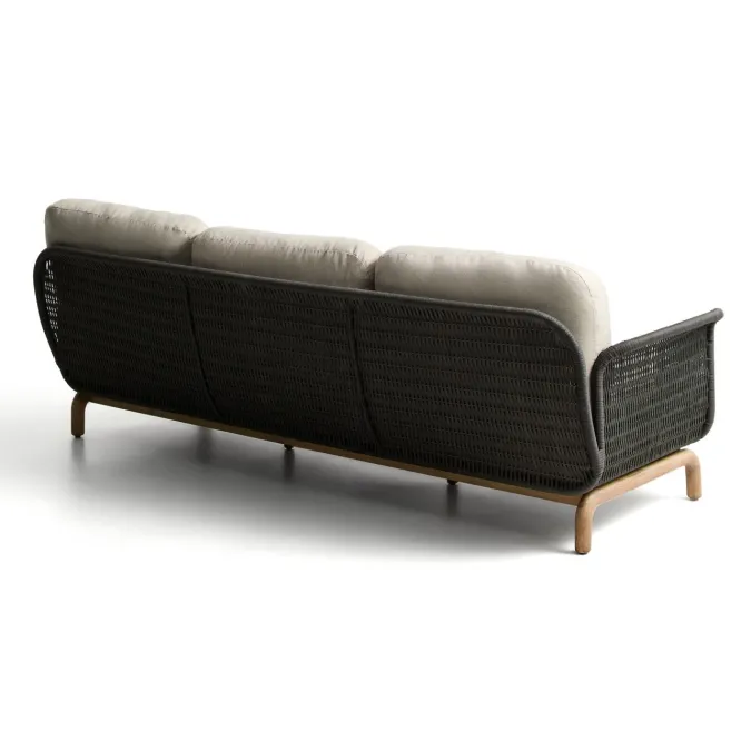 Sofa Ogrodowa Alipa 3-Osobowa Ciemnoszara Kave Home