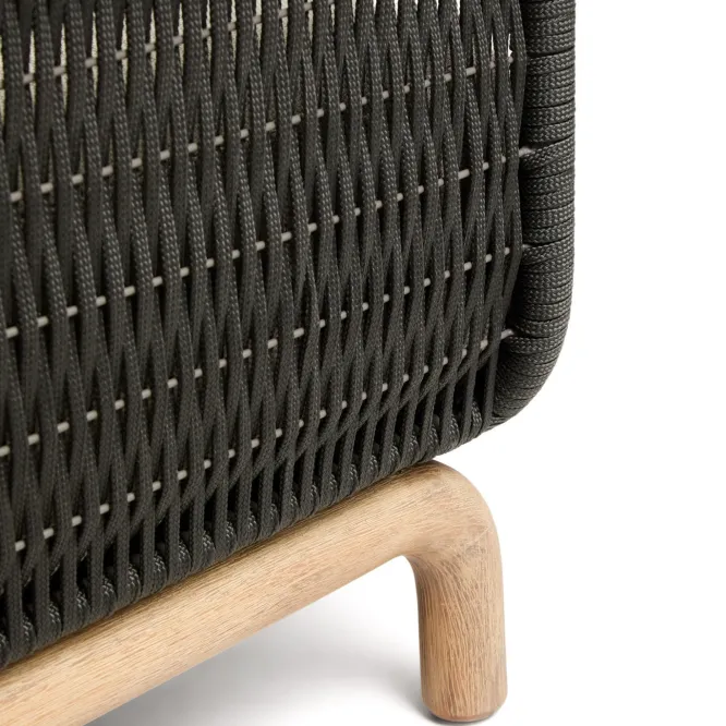 Sofa Ogrodowa Alipa 3-Osobowa Ciemnoszara Kave Home