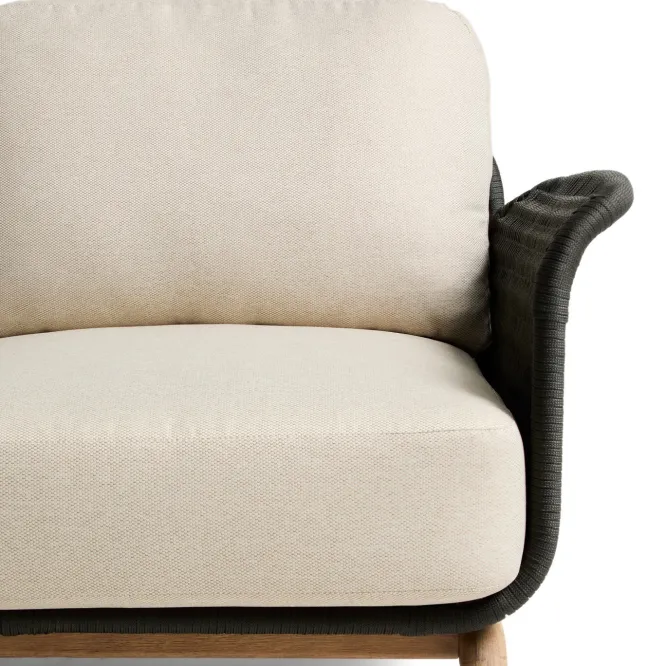 Sofa Ogrodowa Alipa 3-Osobowa Ciemnoszara Kave Home