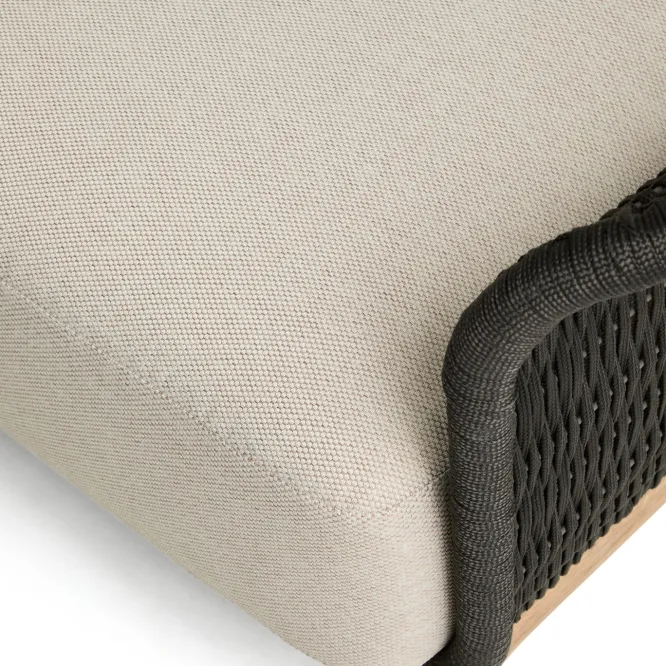 Sofa Ogrodowa Alipa 3-Osobowa Ciemnoszara Kave Home