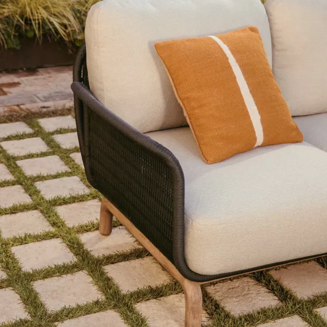 Sofa Ogrodowa Alipa 3-Osobowa Ciemnoszara Kave Home