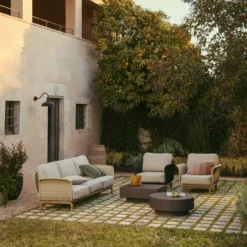 Sofa Ogrodowa Alipa 3-Osobowa Ecru Kave Home