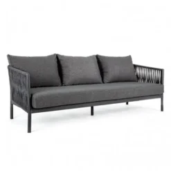 Sofa Ogrodowa Elia 3 Os. Antracytowa