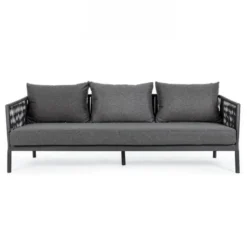 Sofa Ogrodowa Elia 3 Os. Antracytowa
