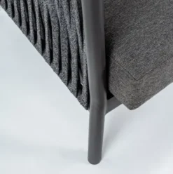 Sofa Ogrodowa Elia 3 Os. Antracytowa