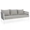 Sofa Ogrodowa Elia 3 Os. Biała