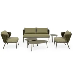 Sofa Ogrodowa Harlow Oliwkowa Bizzotto