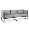 Sofa Ogrodowa Merlin Jasny Grafit