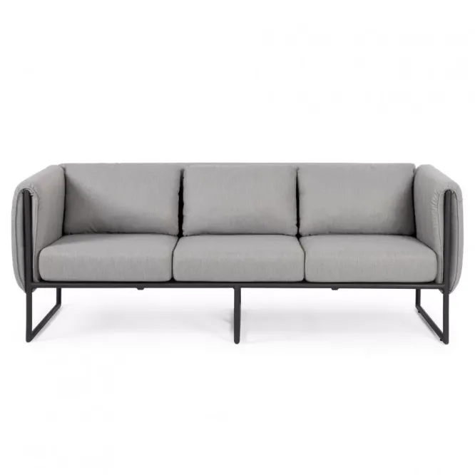 Sofa Ogrodowa Merlin Jasny Grafit