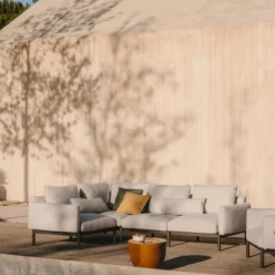 Sofa Ogrodowa Narożna Sorells Beżowa Kave Home