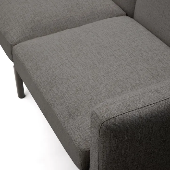 Sofa Ogrodowa Narożna Sorells Ciemnoszara Kave Home