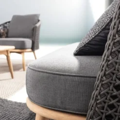 Sofa Ogrodowa Ninfa Ciemnoszara Bizzotto