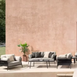 Sofa Ogrodowa Rosso Grafitowa