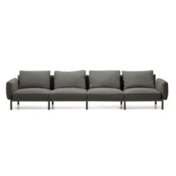 Sofa Ogrodowa Sorells 4-Osobowa Ciemnoszara Kave Home