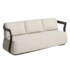 Sofa Ogrodowa Tamaris 3 Osobowa Brązowa Kave Home